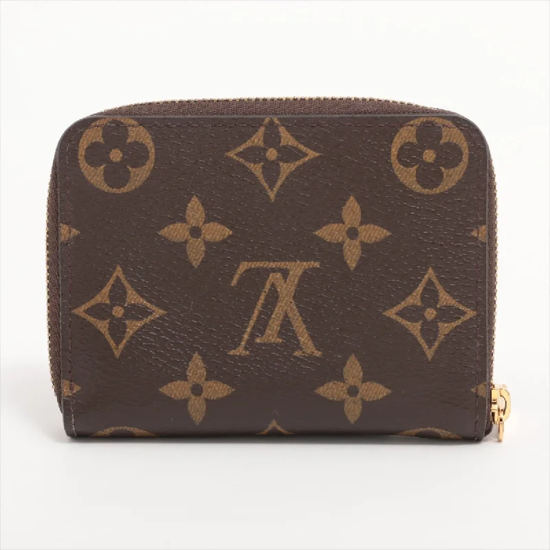 Louis Vuitton Monogram Zippyr Coin Pass M60067 Brown Coin Case