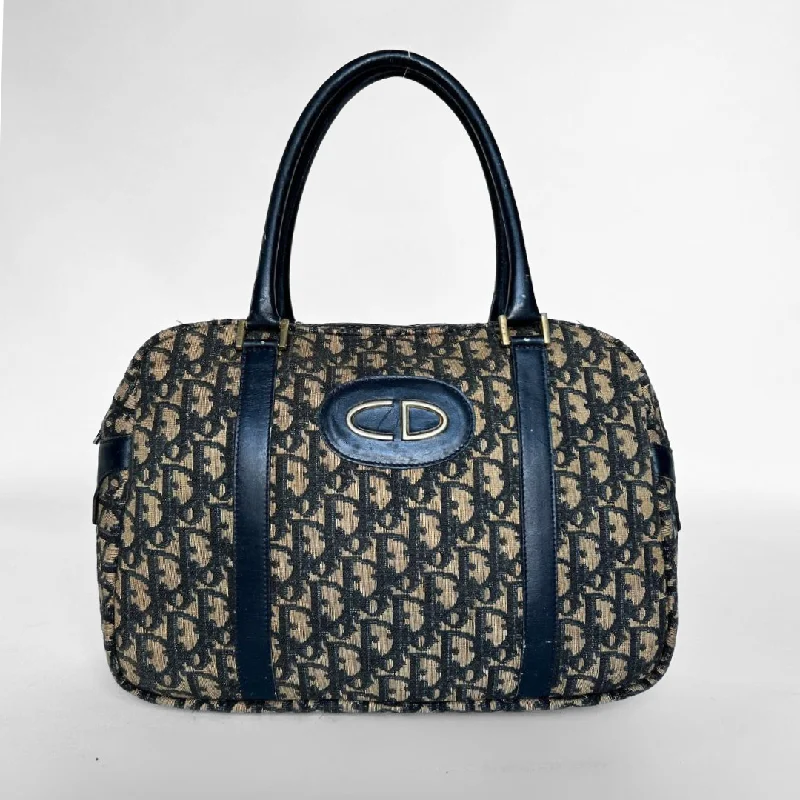 Dior Vintage Bowling Bag Oblique Canvas