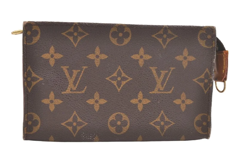 Authentic Louis Vuitton Monogram Pouch For Bucket PM LV Junk 3076K