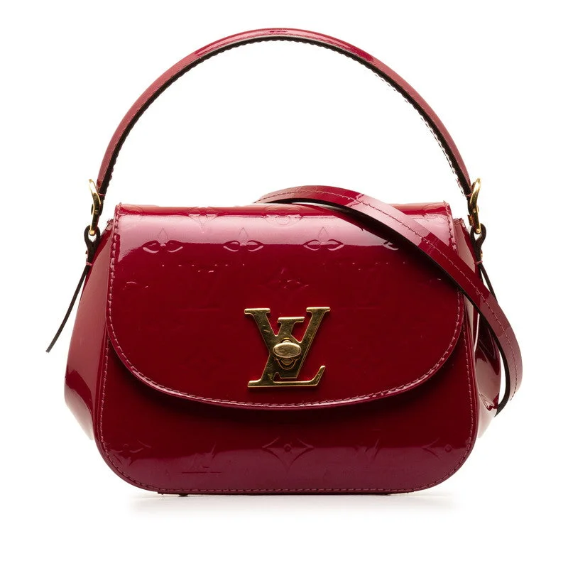 Louis Vuitton Monogram Verniss Pasadena Handbag 2WAY M90943 Magenta Pearl G Patent Leather  Louis Vuitton