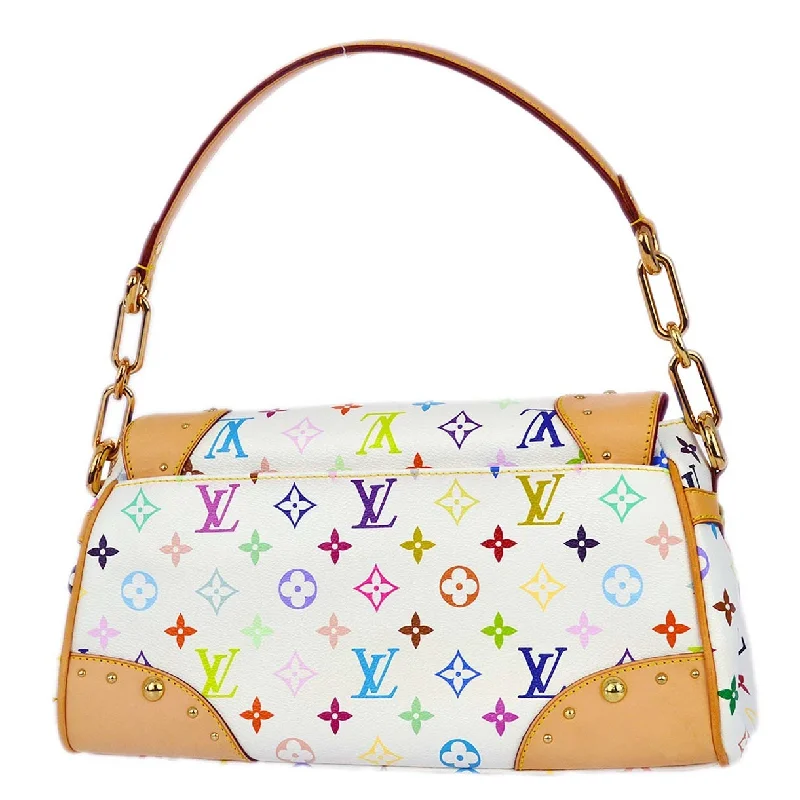 Louis Vuitton 2008 White Monogram Multicolor Beverly MM Handbag M40203