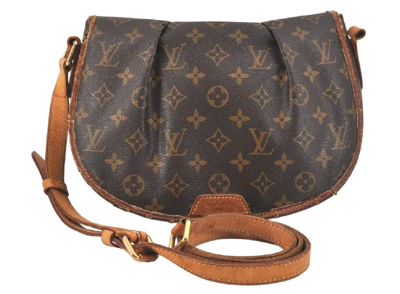 Authentic Louis Vuitton Monogram Menilmontant PM M40474 Shoulder Bag Junk 3244K