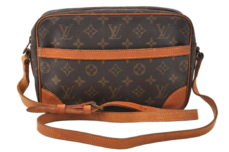 Authentic Louis Vuitton Monogram Trocadero 27 Shoulder Cross Bag M51274 LV 3827K