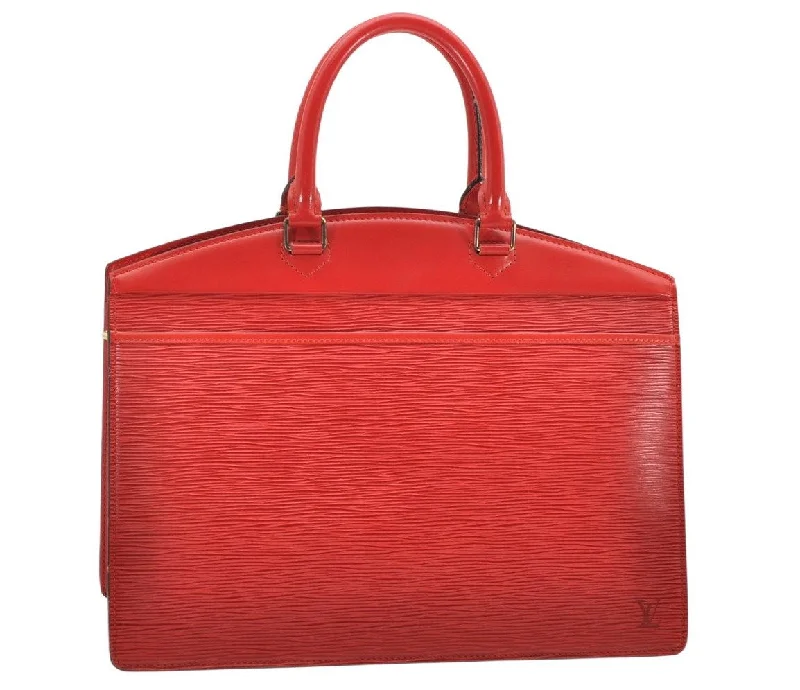 Authentic Louis Vuitton Epi Riviera Hand Bag Red M48187 LV Junk 3766K