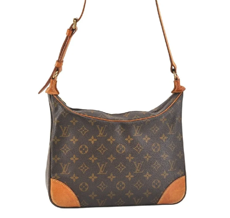 Authentic Louis Vuitton Monogram Boulogne 30 Shoulder Cross Bag M52165 LV 3053K