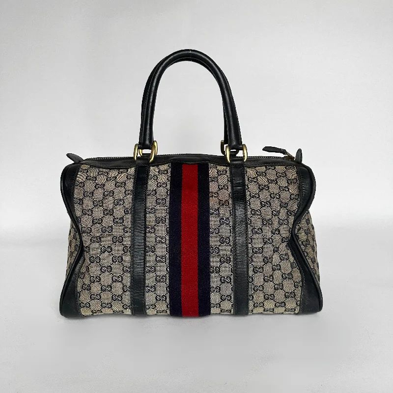 Gucci Boston Bag Monogram Canvas