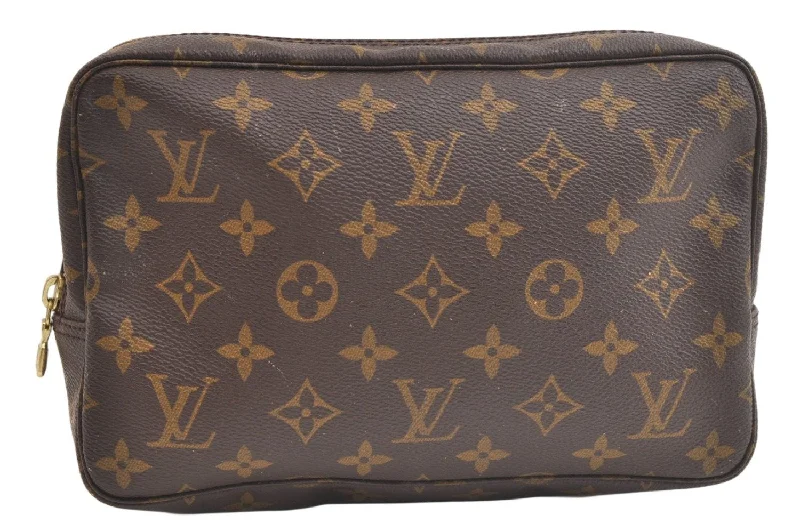 Auth Louis Vuitton Monogram Trousse Toilette 23 Clutch Bag M47524 Junk 4059K