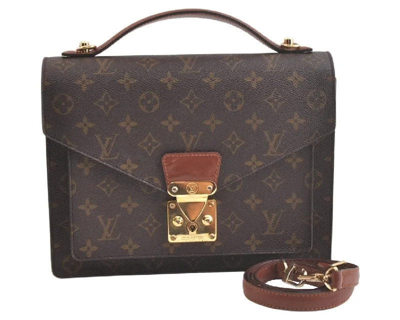 Authentic Louis Vuitton Monogram Monceau 2Way Shoulder Hand Bag M51185 LV 3797K