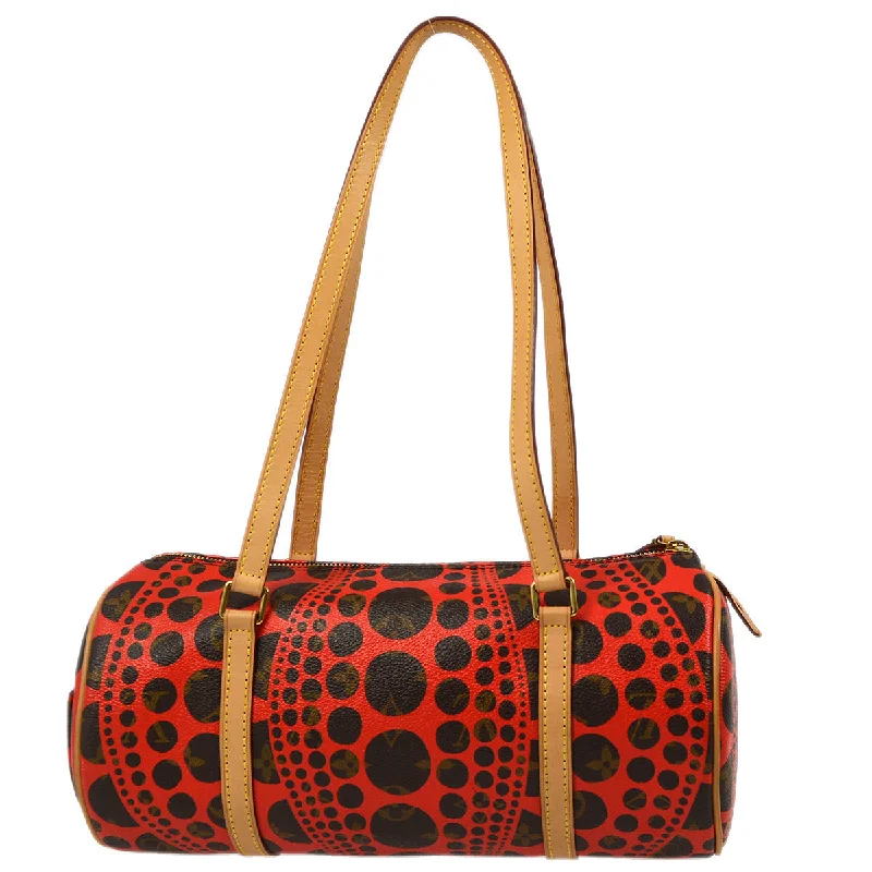 Louis Vuitton Red Pumpkin dot Papillon Handbag M40689