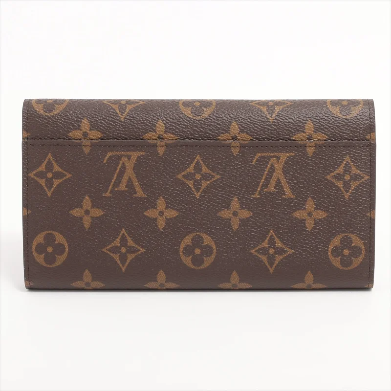 Louis Vuitton Monogram Portefoliosara M60531 Brown Long   Wallet