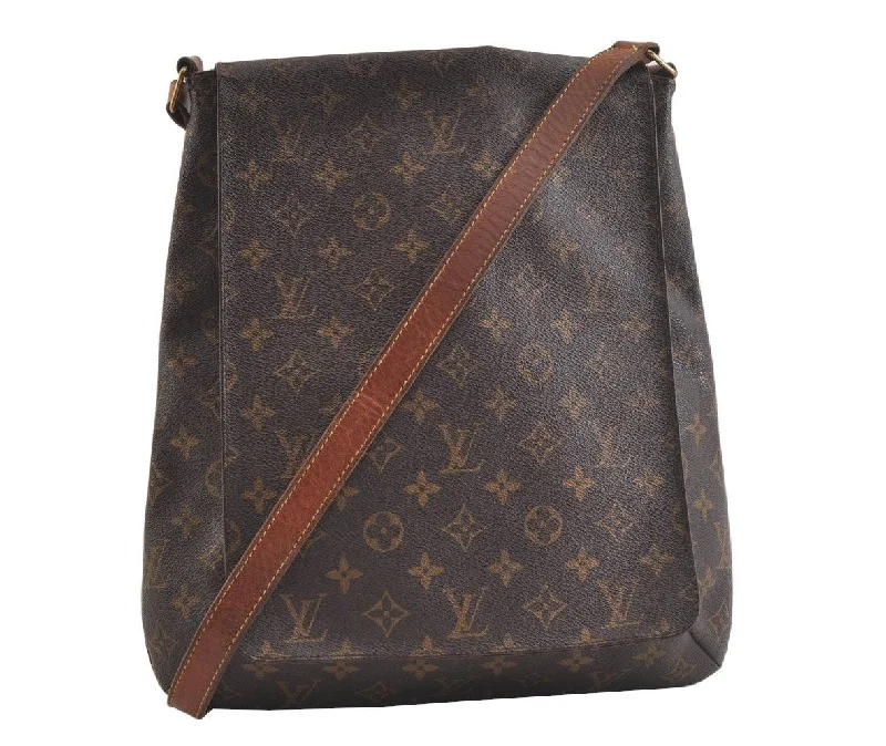 Authentic Louis Vuitton Monogram Musette Shoulder Cross Body Bag M51256 LV 3445K