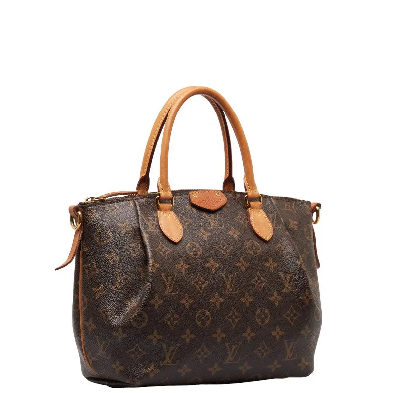 Louis Vuitton Monogram Toulen PM Handbag 2WAY M48813 Brown PVC Leather  Louis Vuitton