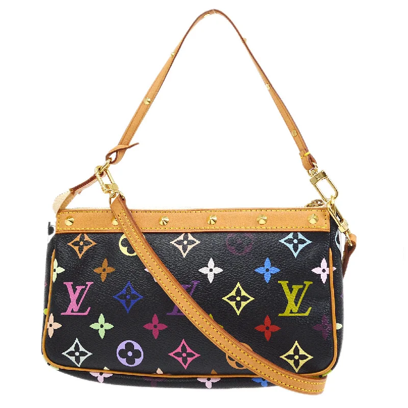 Louis Vuitton 2007 Black Multicolor Pochette Accessoires M92648