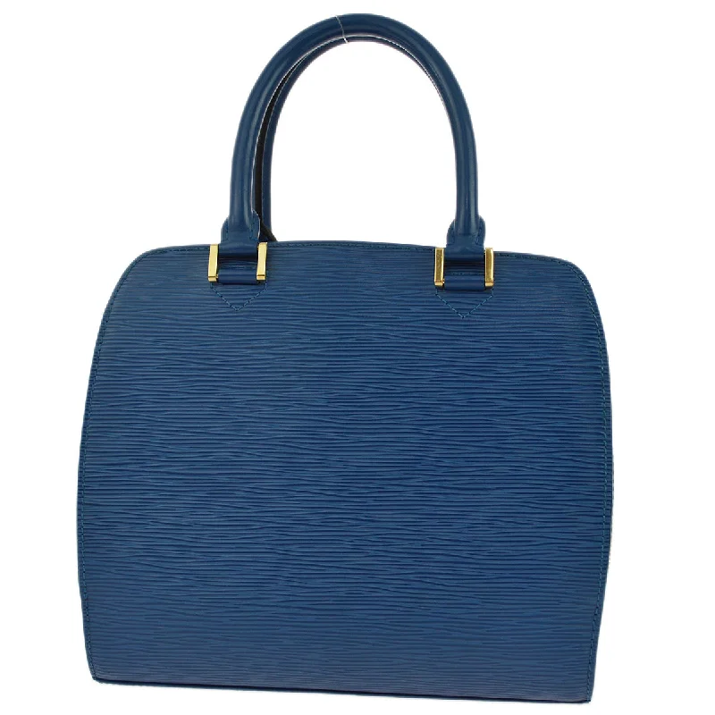 Louis Vuitton 1998 Blue Epi Pont Neuf Handbag M52055